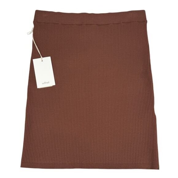 Aritzia Wilfred Reso Brown Mini Skirt Size Small - Picture 5 of 6